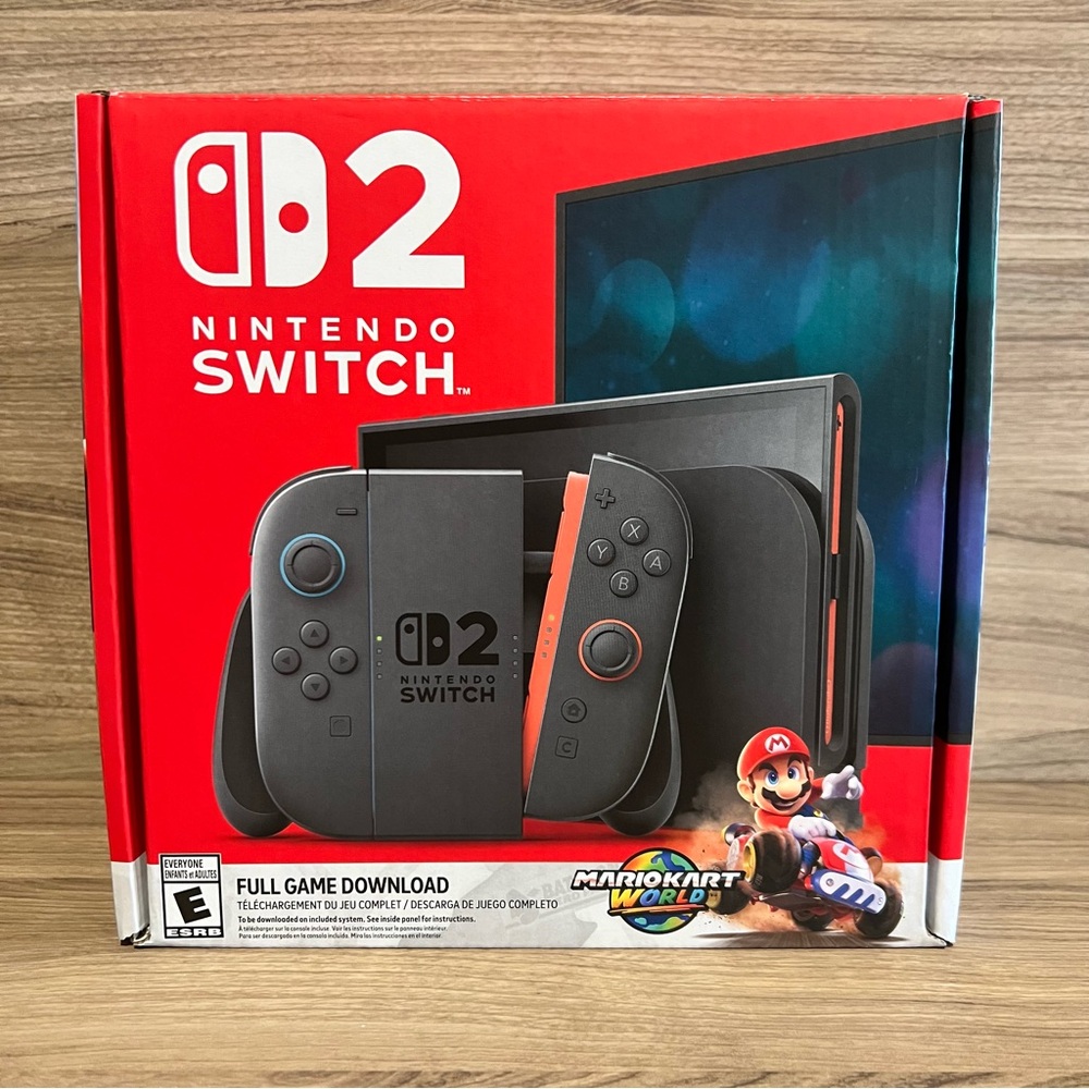 Nintendo Switch 2 Console + Mario Kart World Bundle - Picture 1 of 4